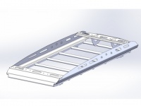Багажник экспедиционный аэродинамический алюминиевый для Toyota Land Cruiser Prado 120