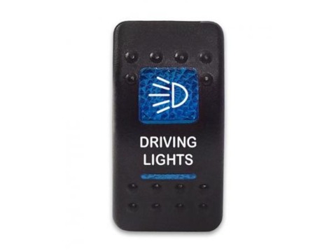 Клавиша Driving Lights 12-24В с синей подсветкой