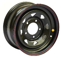 Диск Тойота Ниссан стальной черный 6x139,7 8xR15 d110 ET-5 (треуг. мелкий)