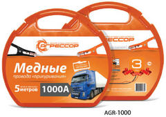 Провода медные для "прикуривания" (Агрессор) 1000 A, 5 метра