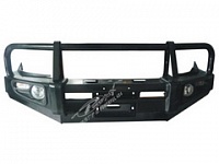 Стальной передний бампер с защитой фар MT PAJERO 92-08 3-B
