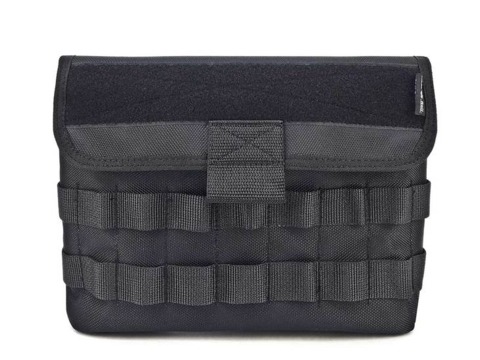 Универсальный подсумок MOLLE 27х19х7см с клапаном на липучке – 8х4 (Черный Extended)