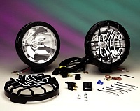 Фары дальнего света KC Rally 8" нержавеющая сталь черные 130W
