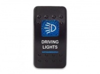 Клавиша Driving Lights 12-24В с синей подсветкой