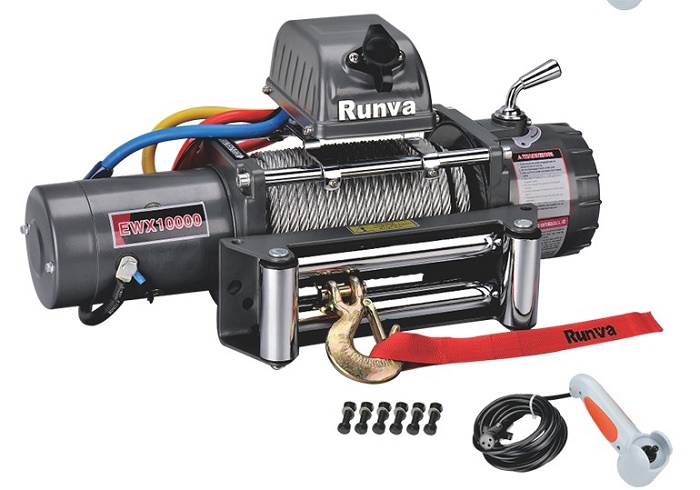 Лебёдка электрическая 12V Runva 10000 lbs 4500 кг