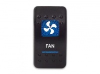 Клавиша Fan 12-24В с синей подсветкой