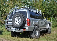 Багажник силовой, восьмиопорный, алюминевый для Nissan Patrol
