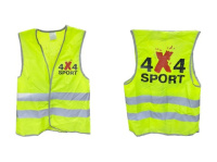 Жилет сигнальный на липучках 4x4Sport (размер XL)