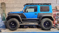 Багажник алюминиевый с местами под встроенную оптику для Suzuki Jimny 2018- (3 дв.)