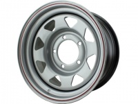 Диск колесный стальной "redBTR" 15x8 5х139,7 D110 ET0 матовый металлик