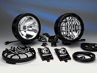 Фары дальнего света(ксенон) KC HID 8" нержавеющая сталь черные 50W
