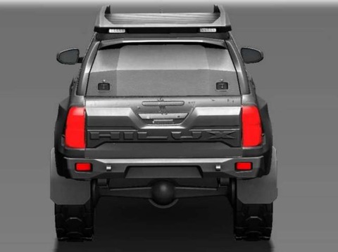 Накладка на задний борт Hilux