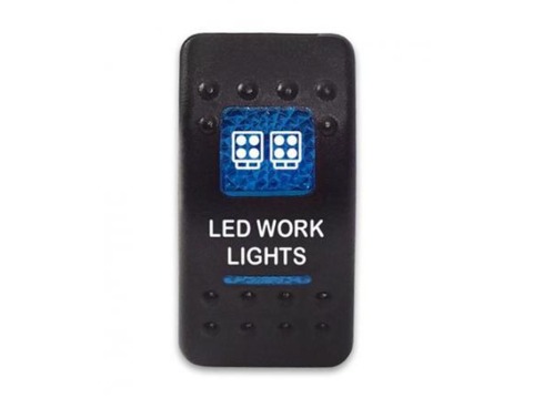 Клавиша Led Work Lights 12-24В с синей подсветкой