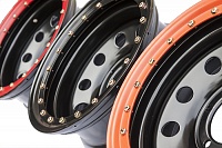 Диск УАЗ стальной черный 5x139,7 8xR16 ET-19 d110 с псевдо бедлоком (черный)