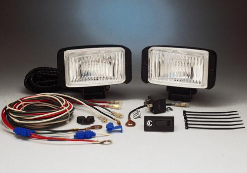 Фары рабочий свет KC LX2 3х5 черный пластик 55W