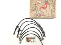 Toyota Land Cruiser 200 2012-2015 Series 4.5 V8 D4D (Лифт 50 мм). Комплект из 6 армированных тормозных шлангов
