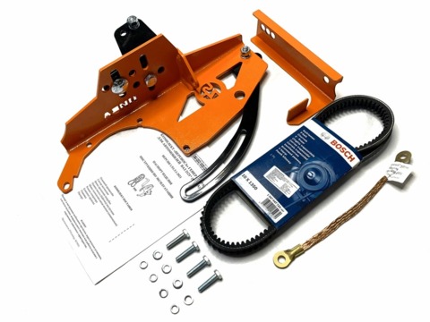 Кронштейн переноса генератора универсальный без ГУР ZST ULTRA-PRO 1.5 (полный комплект)