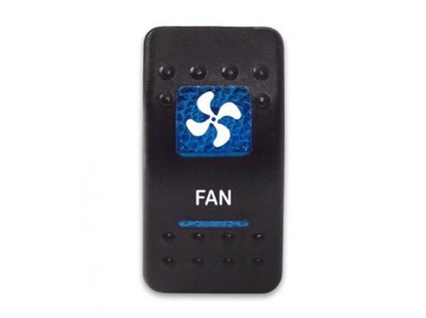 Клавиша Fan 12-24В с синей подсветкой