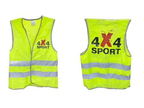 Жилет сигнальный на липучках 4x4Sport (размер L)