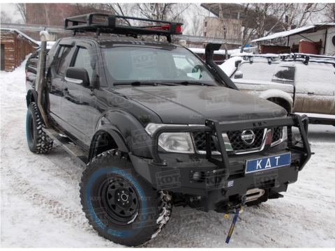 Передний силовой бампер со съемным кенгурином Nissan Navara, Pathfinder