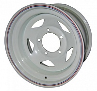 Диск УАЗ крашеный белый 5x139,7 8xR16 d110 ET-19 (треуг.)