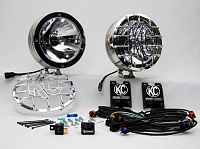 Фары дальнего света(ксенон) KC HID 8" нержавеющая сталь 50W