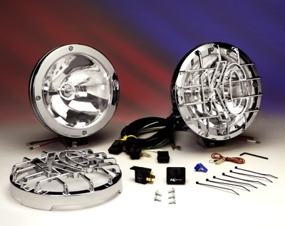 Фары дальнего света KC Rally 8" нержавеющая сталь 130W