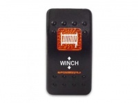 Клавиша для управления лебедкой 12-24В с оранжевой подсветкой WINCH