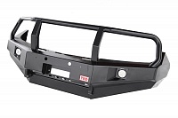Бампер РИФ передний Nissan Navara D40/Pathfinder R51 2010+ с доп. фарами и кенгурином